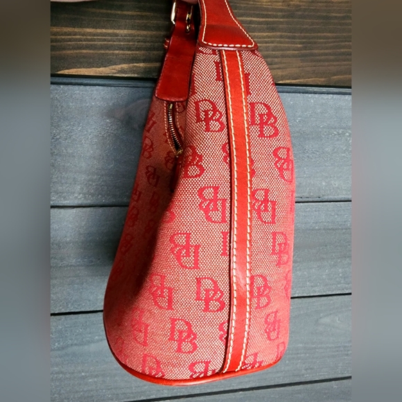 Vintage Dooney & Bourke Canvas & Leather Trim Handbag - Picture 4 of 7